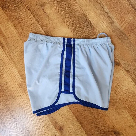 Women's Medium Nike Baby Blue with Blue Strip Side Shorts - Picture 4 of 10